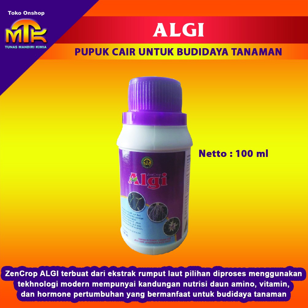 ALGI Pupuk Cair Penyubur Tanaman Terbuat Dari Ekstrak Rumput Laut Pilihan