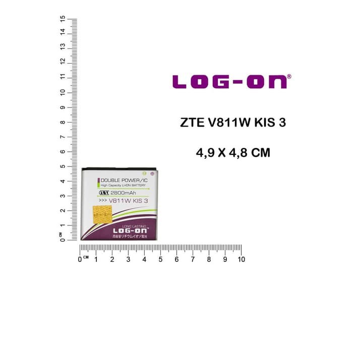 BATERAI ZTE V811W - ZTE KISS 3 - LOG ON ORIGINAL DOUBLE POWER BATTERY