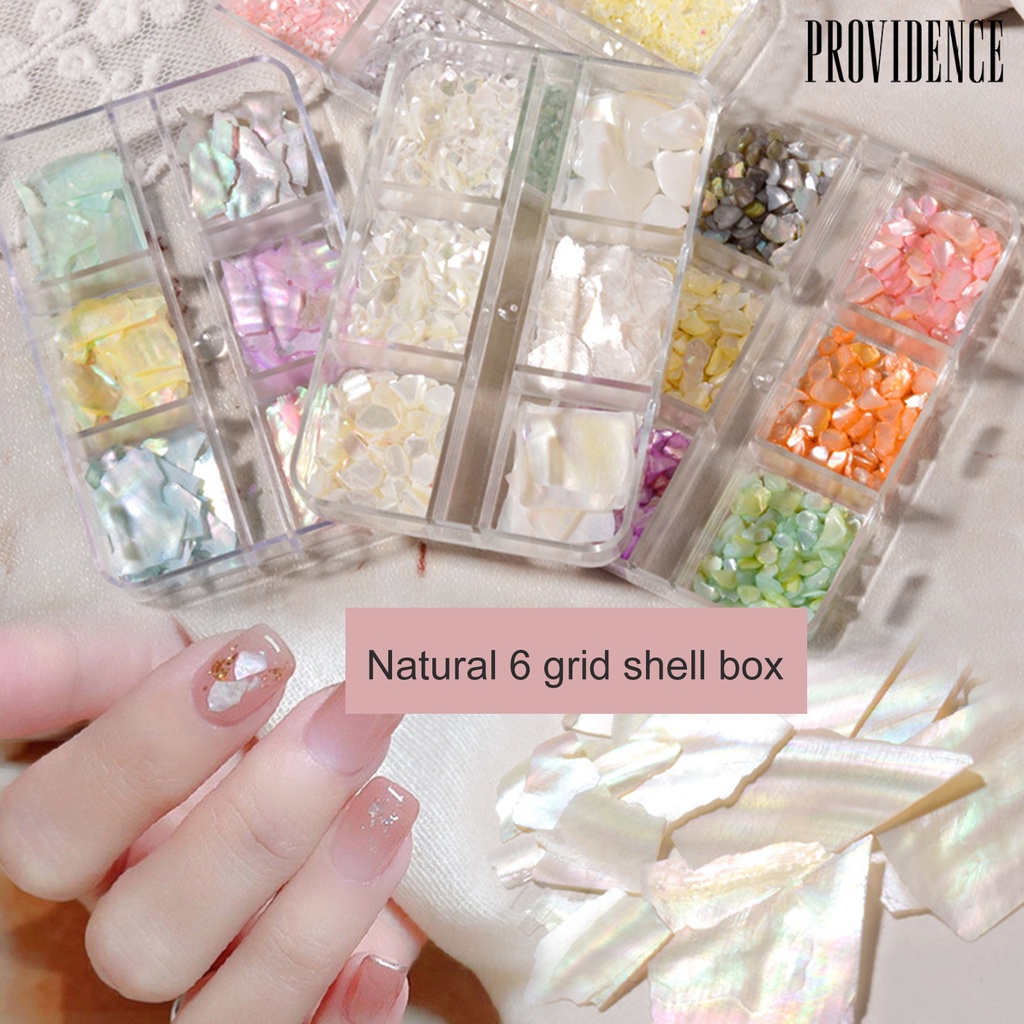 1 Kotak Payet Kerang Abalone Tipis Warna-Warni 3D Untuk Dekorasi Nail Art