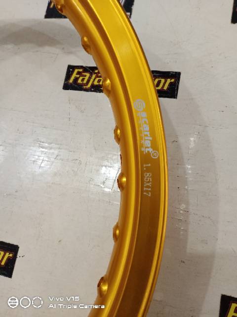 SCARLET RIM VELG WR SHAPE 185 RING 17 GOLD BLACK SILVER PURPLE