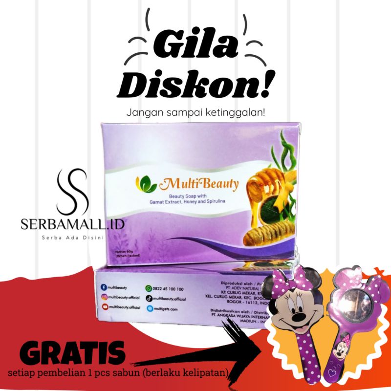 MULTI BEAUTY SOAP ORI BPOM Free Cermin Minne Kecil Bpom Cocok Untuk Semua Kulit By SERBAMALL.ID