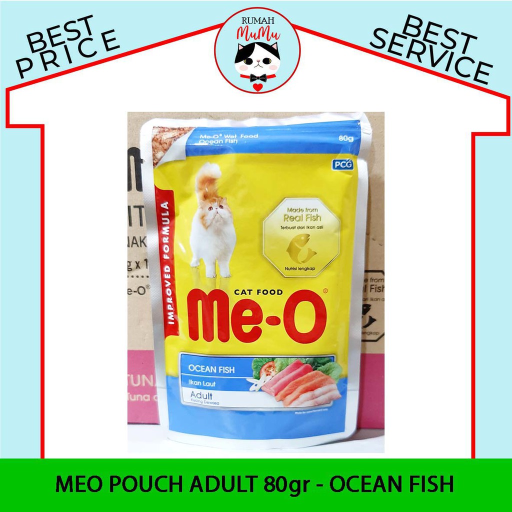 MAKANAN KUCING ADULT MEO POUCH 85gr ALL VARIANT