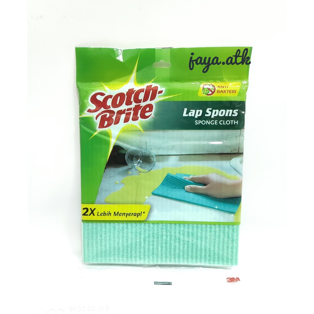 LAP KAIN PENYERAP SCOTCH BRITE 3M KANEBO SPONGE CLOTH CHAMOIS ANTI BAKTERI ID-82