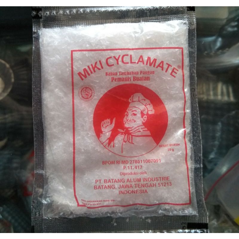 

Miki Cyclamate / Pemanis Buatan 20 g