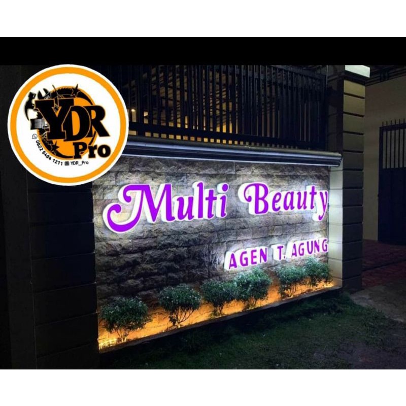 HURUF TIMBUL AKRILIK MENYALA