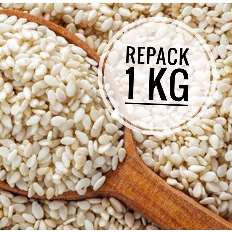 Wijen Putih repack 1 kg Sesame Seeds