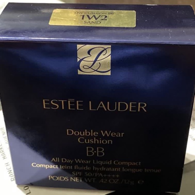 Estee lauder double wear bb cushion 1w2 sand compact