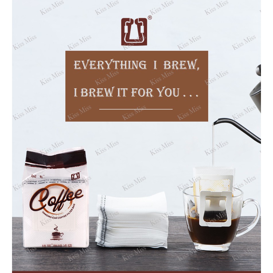 COFFEE DRIP per PACK - Kemasan Kopi Filter Bag - Saringan Teh - Bubuk - Sachet - Hanging Ear