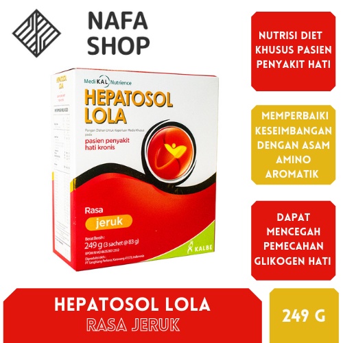 

HEPATOSOL LOLA RASA JERUK 249g