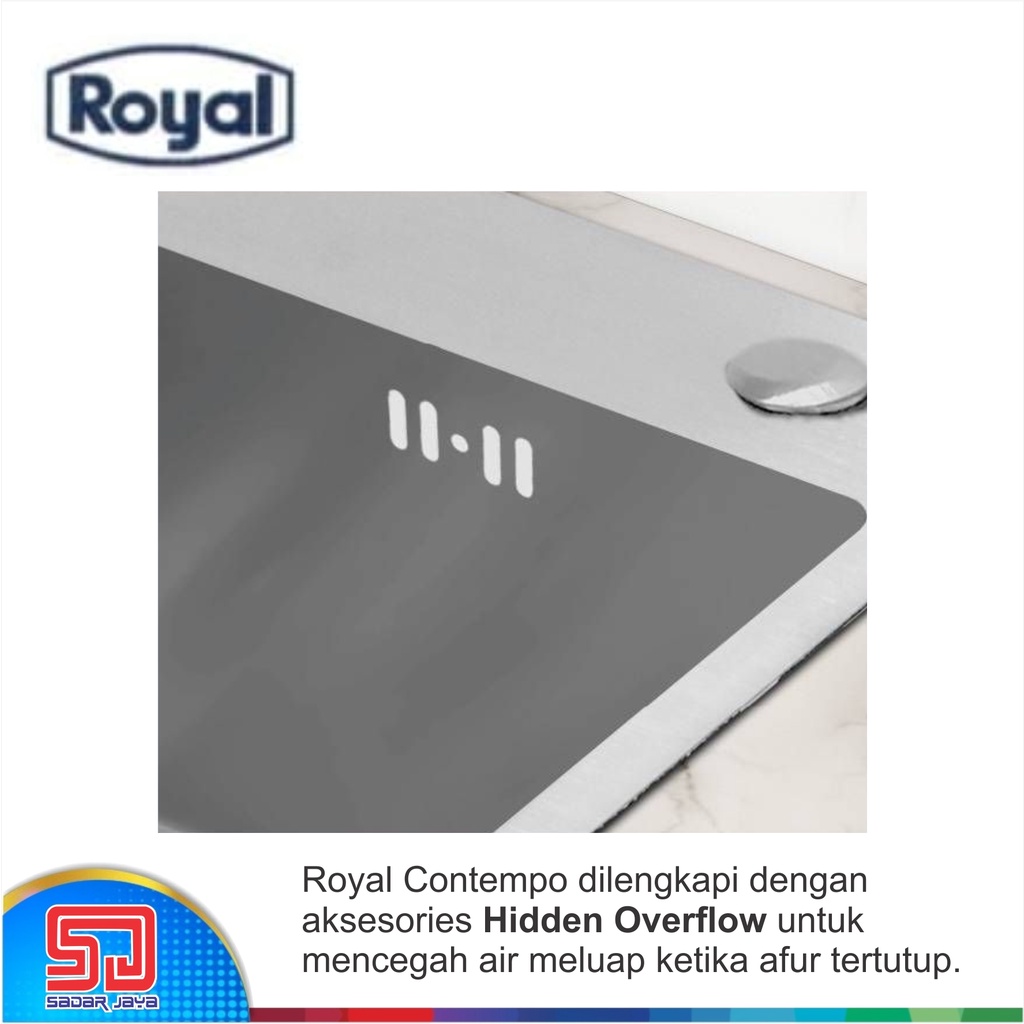 Royal Kitchen Sink Contempo Uno Wastafel Dapur Bak Cuci Piring