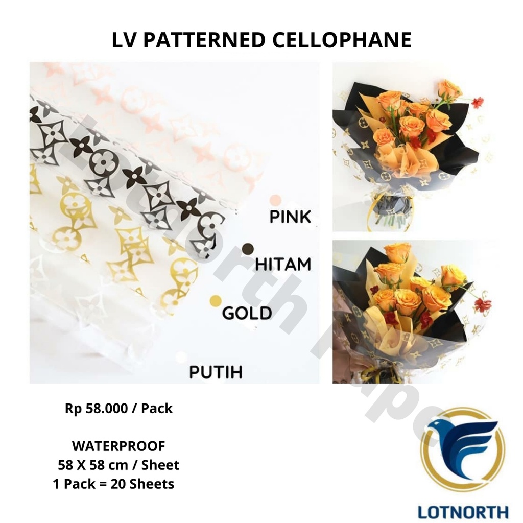 

LOUIS VUITTON PATTERNED CELLOPHANE BAHAN BENING