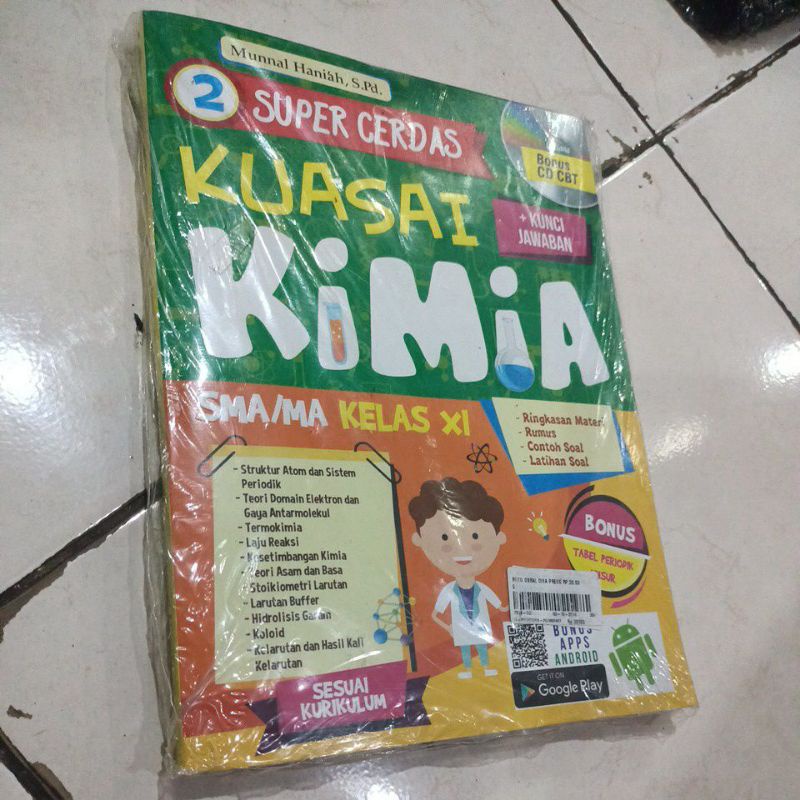 BUKU OBRAL SUPER MURAH - Buku LATIHAN SOAL SMA SMK MATEMATIKA / BIOLOGI / FISIKA / KIMIA / EKONOMI / GEOGRAFI / IPS / SOAL SOAL SMA SMK-Kuasai Kimia Kls 11
