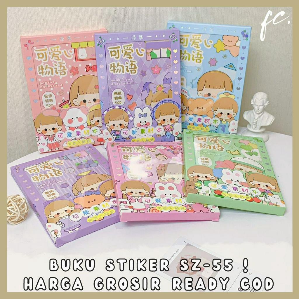 

1 Pack Box Buku Full Sweet Sticker Book SZ-55 SENMU SEN MU YE DA Momo Stiker Set Transparan Waterproof Pastel Weekly Planner Jurnal Scrapbook Diary Estetik Decoration Accessories Hampers Bingkisan Anak