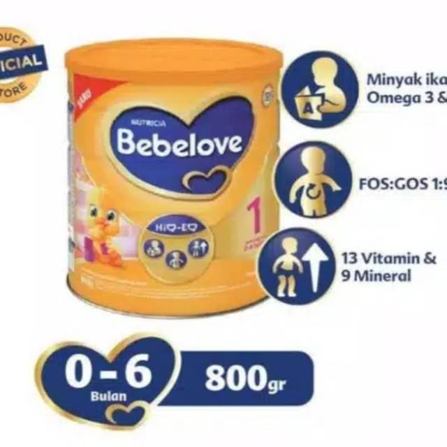 

Bebelove 1 formula 800gr