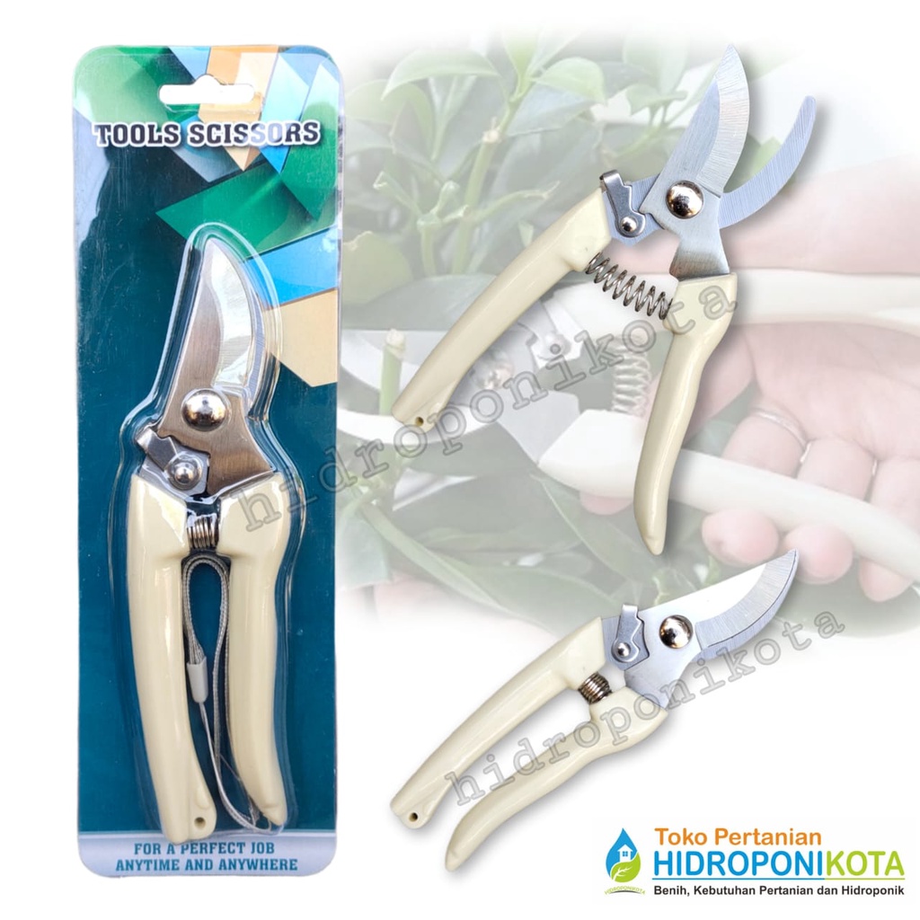 gunting dahan PRUNING SHEARS putih - gunting tanaman