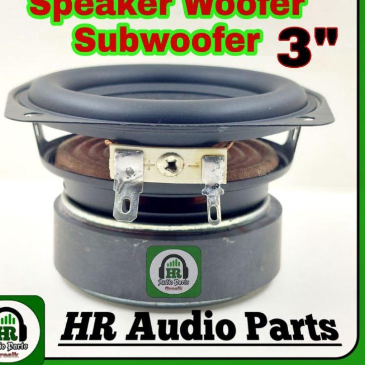 LANGSUNG ATC.. Speaker 3" Inch 15W 4R Woofer Subwoofer 15Watt 4 Ohm 75mm 7.5Cm Ring Karet