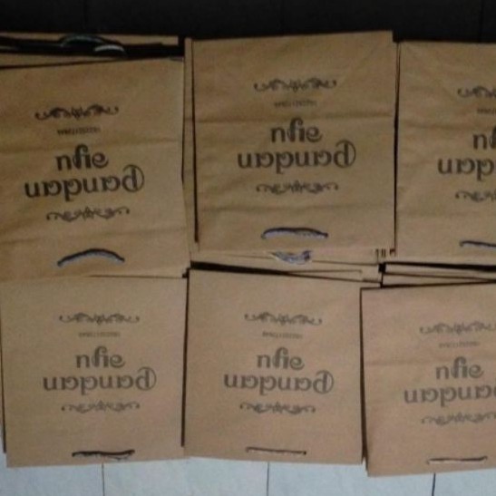 paperbag uk P25xL23xT27  dus nasi 22+sablon desain suka&quot;