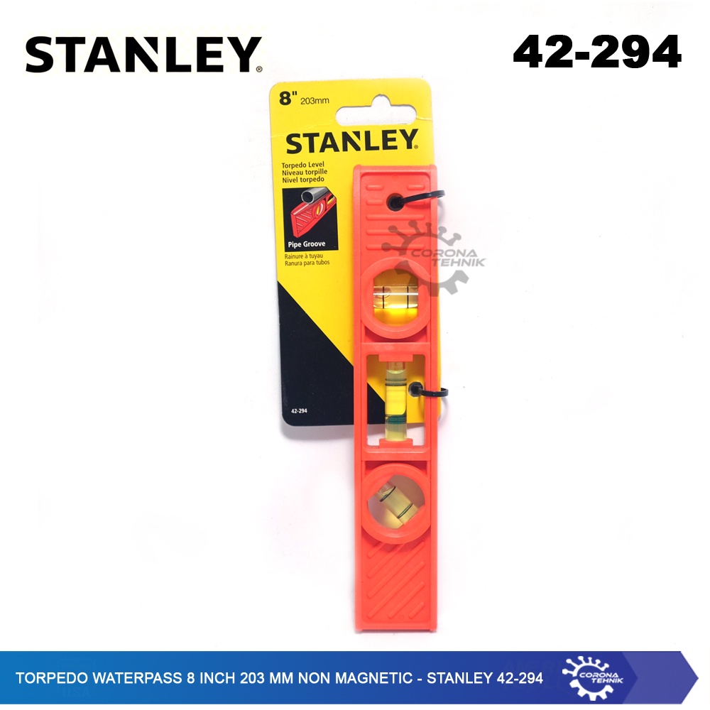 Stanley 42-294 - Torpedo Waterpass 8 Inch 203 mm Non Magnetic