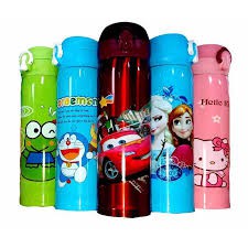 THERMOS PANAS DINGIN CHARACTER MODEL KUNCI KANCING 500ML