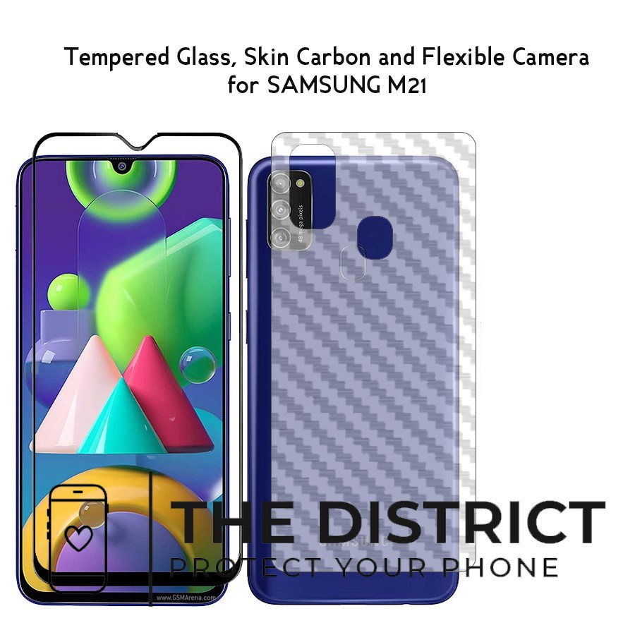 Samsung M21 Gaskin/Back Skin Carbon Case