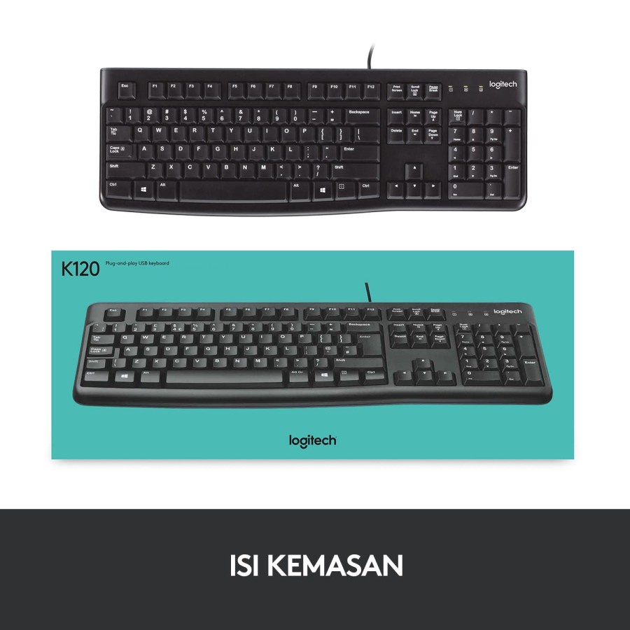 Keyboard Usb Logitech K120 Original