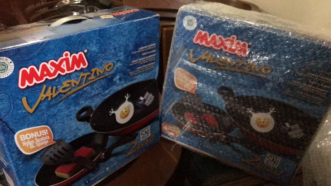 Maxim Val2set Valentino 2pcs Wajan Teflon