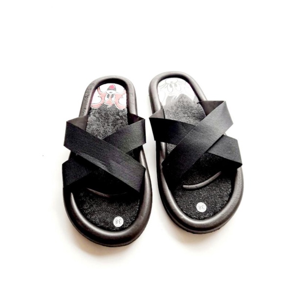 new Sandal Selop Silang Terbaru Arkn023