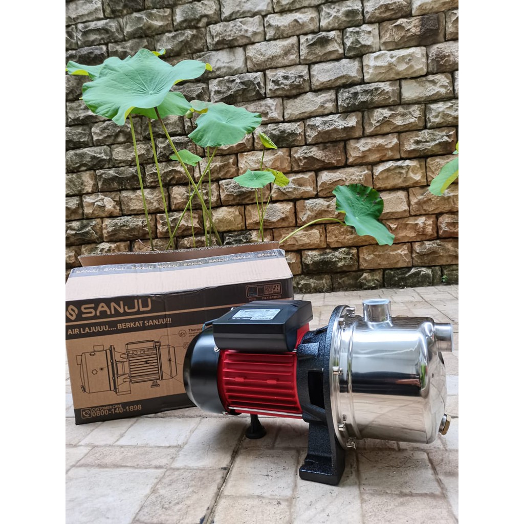 MAXPUMP SJ-60 Mesin Pompa Air Semi JET PUMP Thermal Protector Stainless Steel Sumur 220Volt 340Watt SEMI JET PUMP