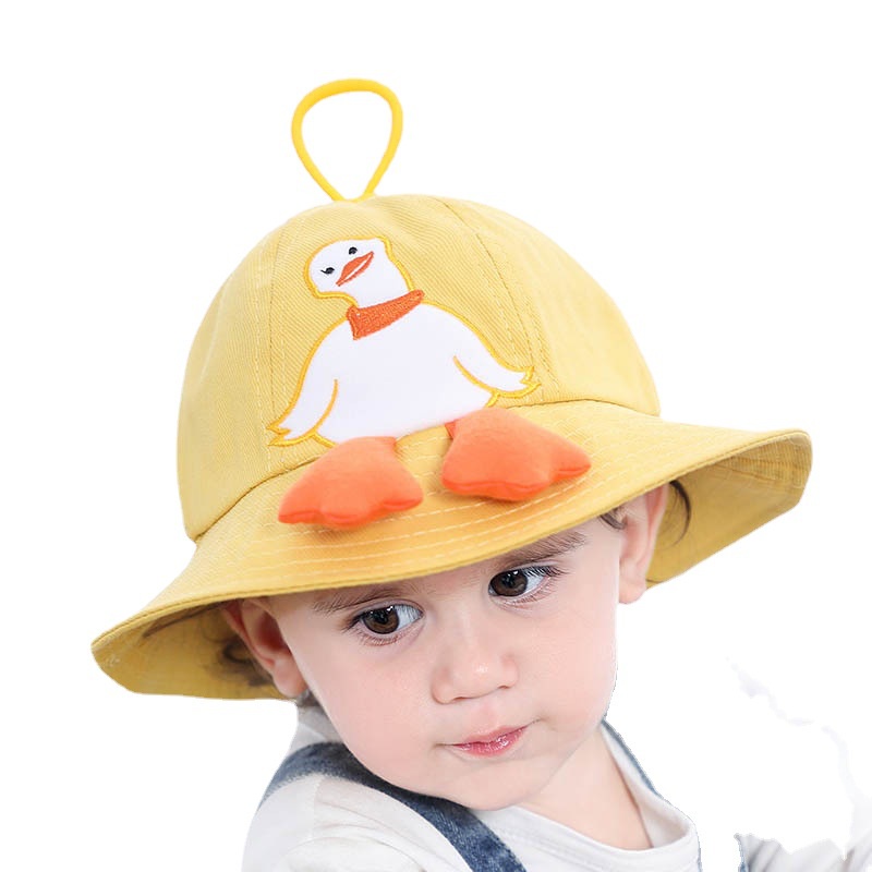 Topi Bundar Bucket anak balita cewek perempuan Motif BEBEK MENARI