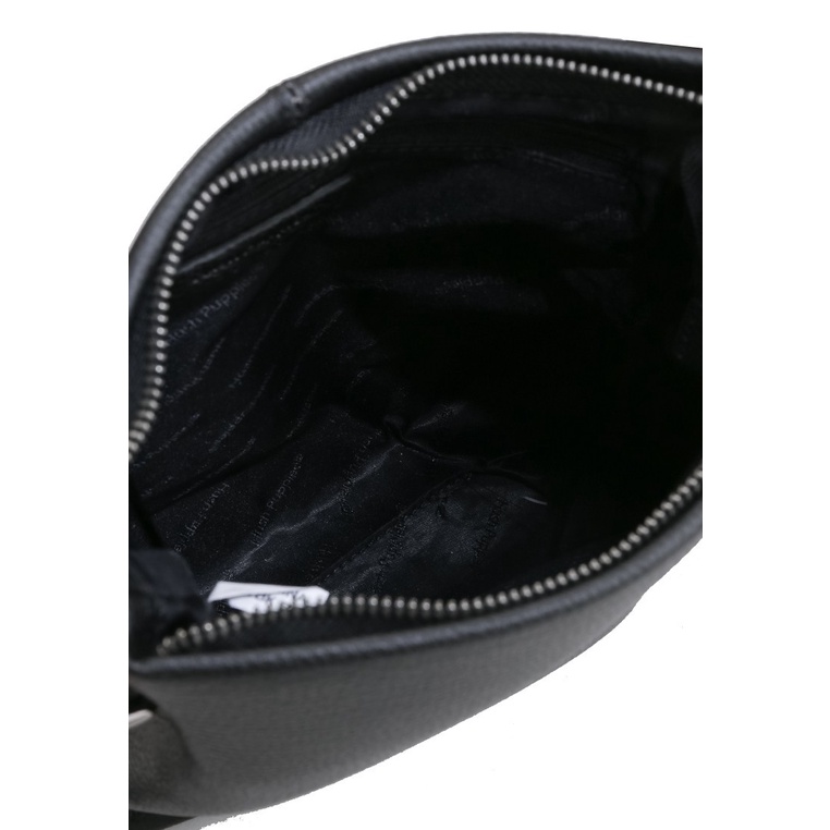 TAS SELEMPANG KULIT PRIA HUSH PUPPIES LEATHER SLING BAG ORIGINAL HITAM BLACK HM113