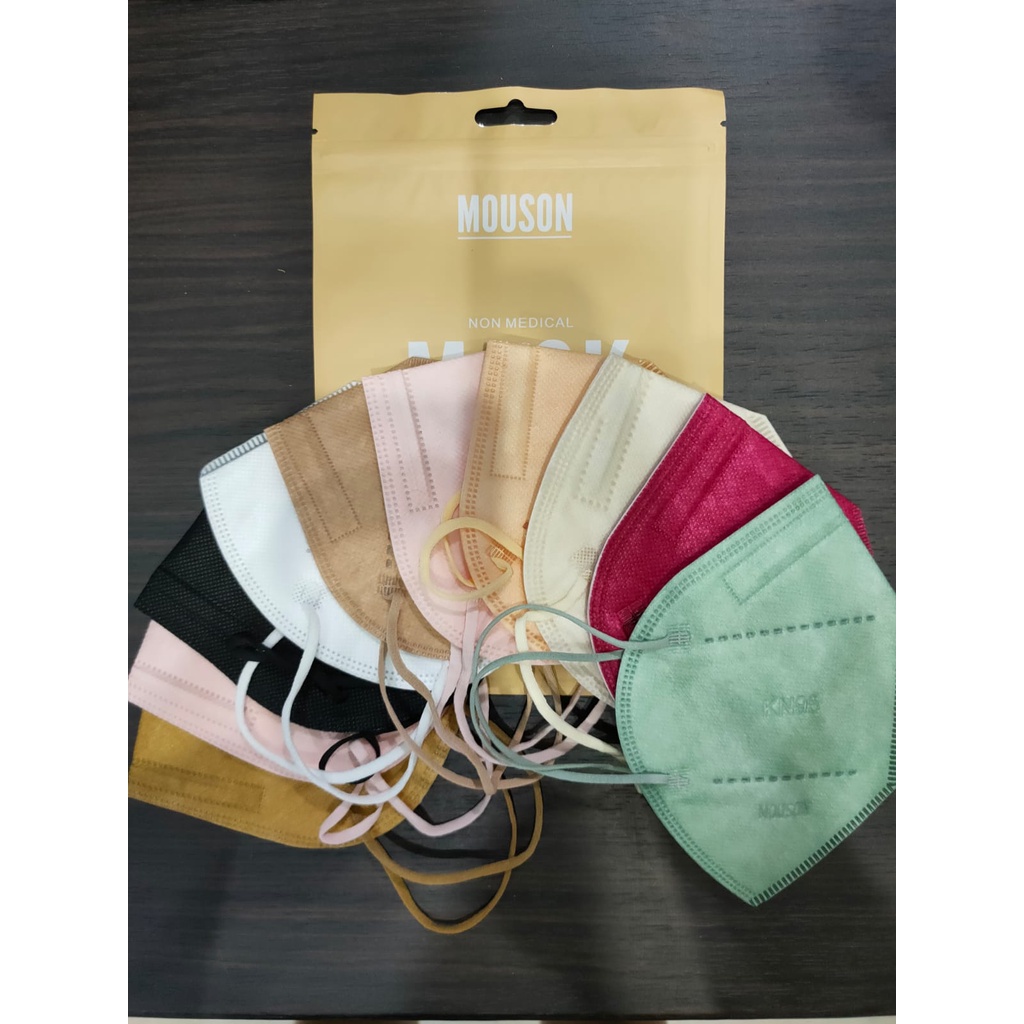 Masker KN95 Mouson 5Ply Warna Warni Isi 10 Pcs