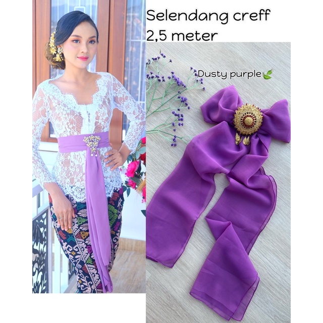 SELENDANG SUTRA CREF-Dusty purple