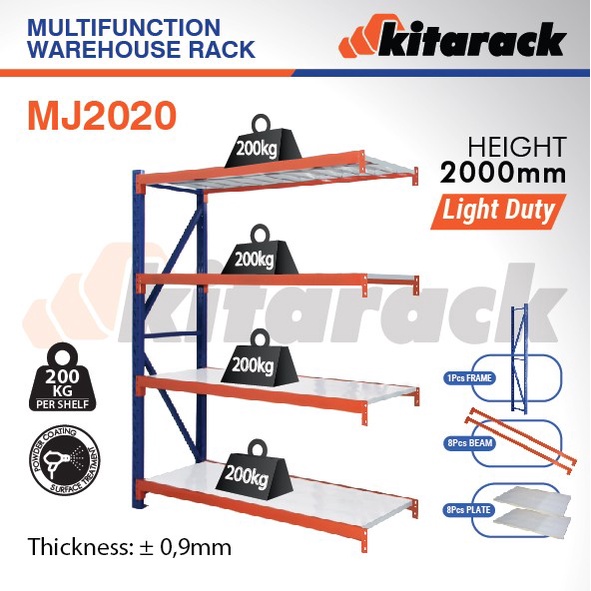 MJ2020 KITARACK JOINTER WAREHOUSE RACK MULTIFUNCTION LIGHT DUTY MSseri