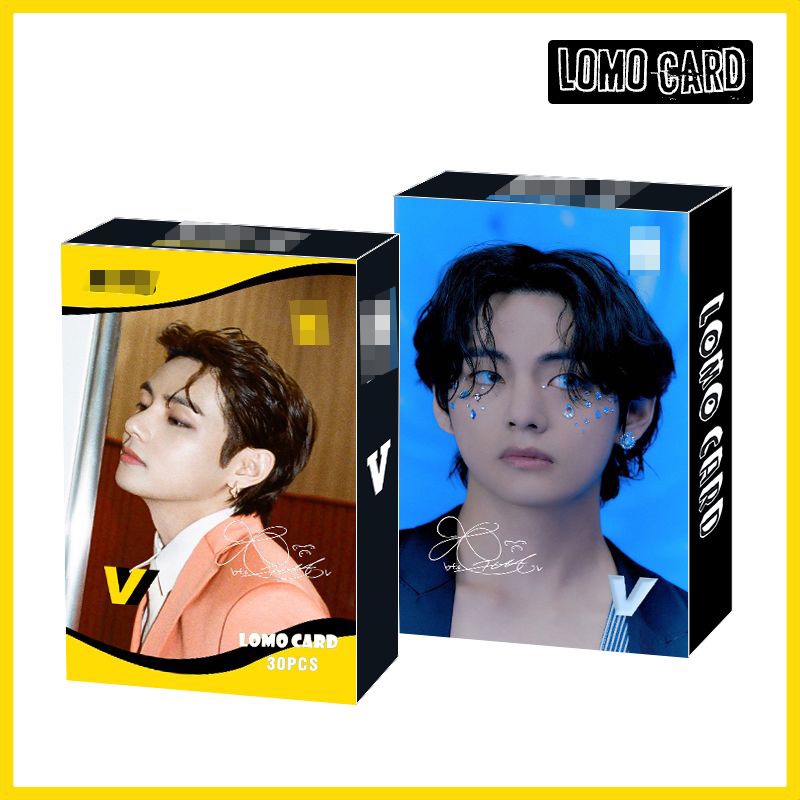 30Pcs / set Kartu Lomo Foto BTS 2021 Album Lomo V Jungkook