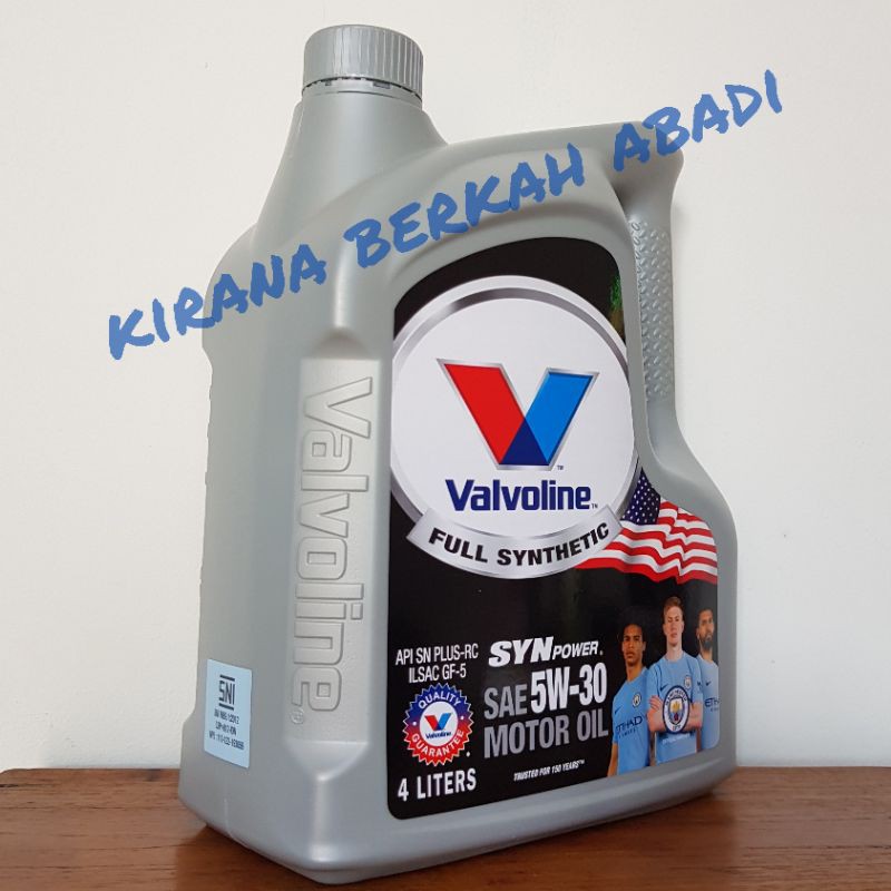 valvoline 5w30 SN GF5 SYNTHETIC KEMASAN 4 LITER