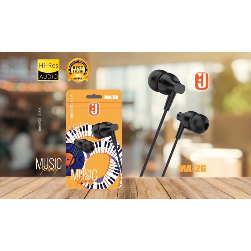 Handsfree Earphone Headset Music + Mic MA-26