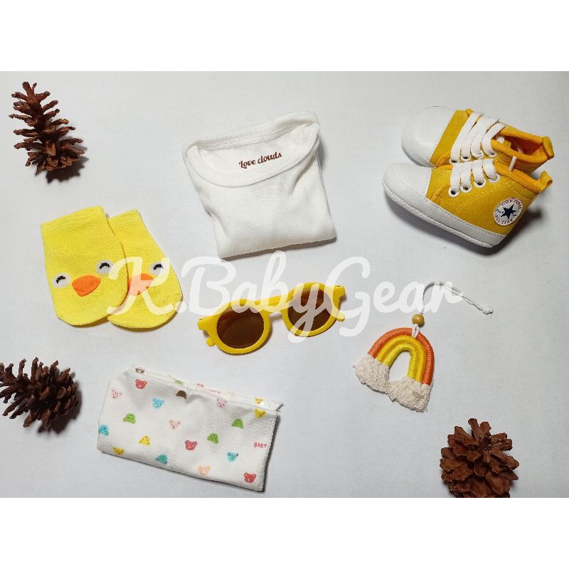 (KUNING PAKET PREMIUM) Hampers Bayi | Kado Lahiran | Kado Bayi | Perlengkapan Bayi | Perlengkapan Bayi Baru Lahir | Peralatan Bayi | Baby Gift Set | Kado Bayi Perempuan | Kado Bayi Laki laki by K.BabyGear-1