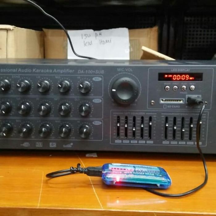 Amplifier Audio Karaoke PEWIE DA-100+SUB Ampli Ada Subwoofer Output