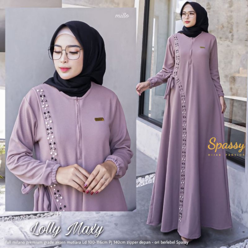SPASSY DRESS MUSLIM WANITA LOLLY MAXY