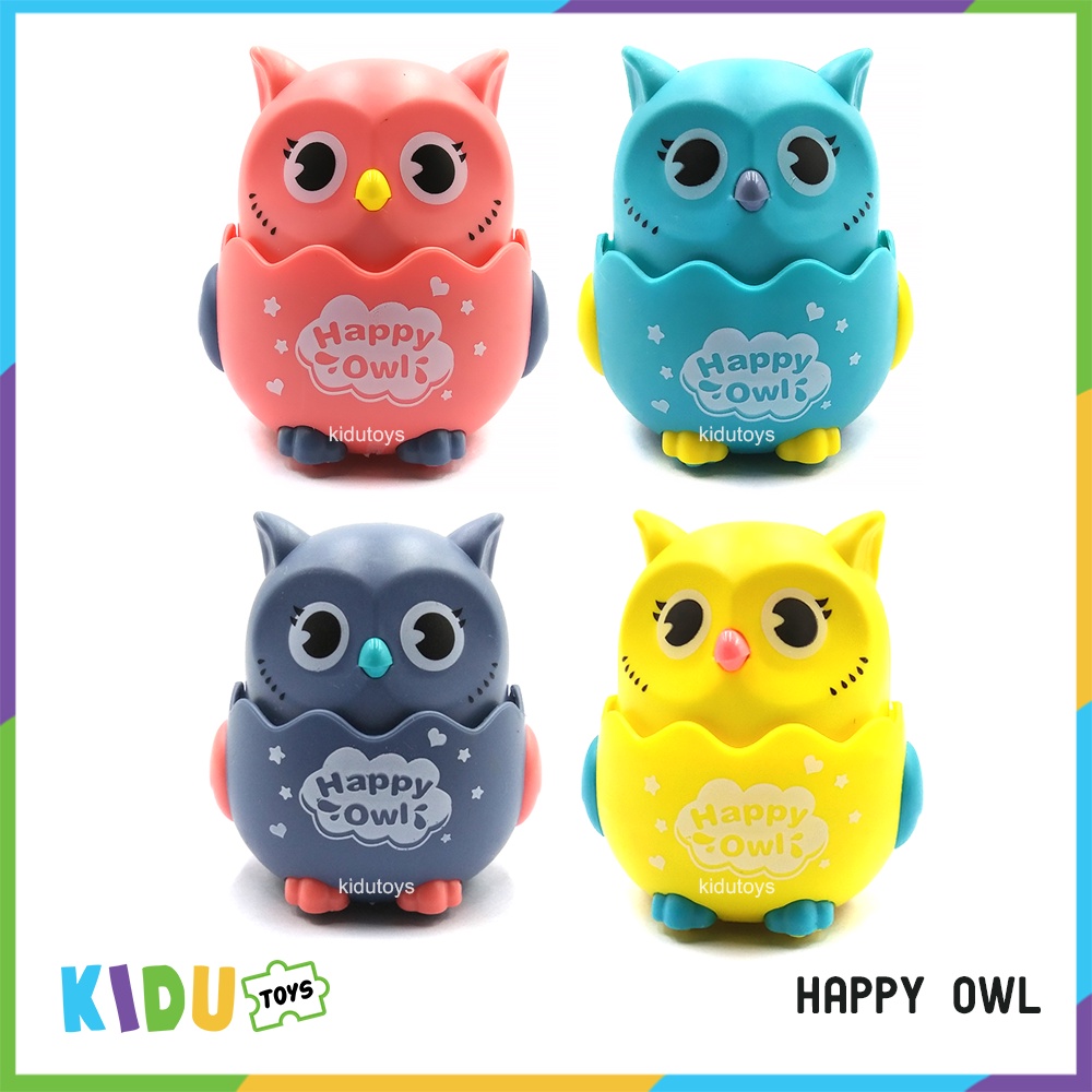 Mainan Anak Burung Hantu Siput Turbo Berjalan Happy Owl / Happy Snail Kidu Toys