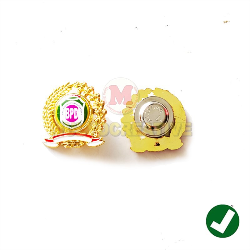 Pin Bros Logo BPD Desa Model Magnet Lencana Pin BPD Desa Murah