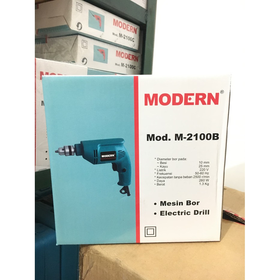 MESIN BOR MODERN M-2100 B 10 MM BOLAK BALIK