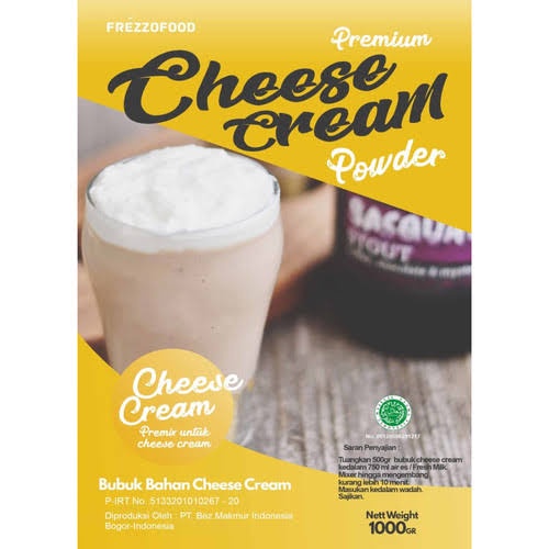 [250gr Cheese Cream/Whip Cream/Macchiato Cream] Topping Minuman Kekinian 250gr