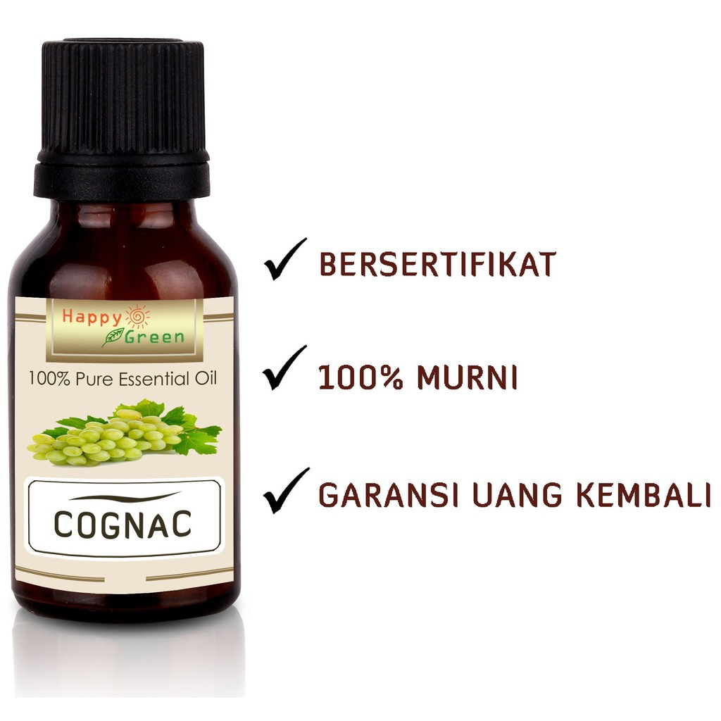 Happy Green Cognac Essential Oil - Minyak Daun Anggur Cognac