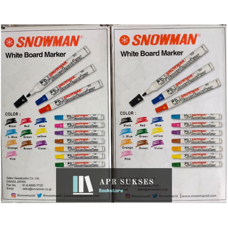 

SPIDOL SNOWMAN WHITE BOARD MARKER BG-12