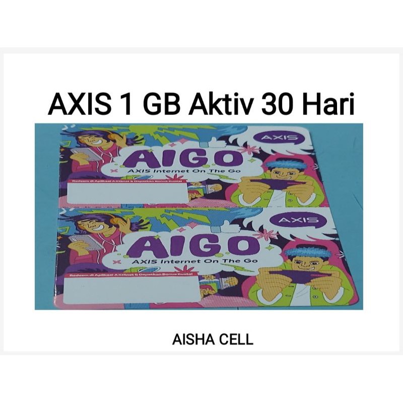 Voucher Data Axis AIGO 1 GB 30 hari