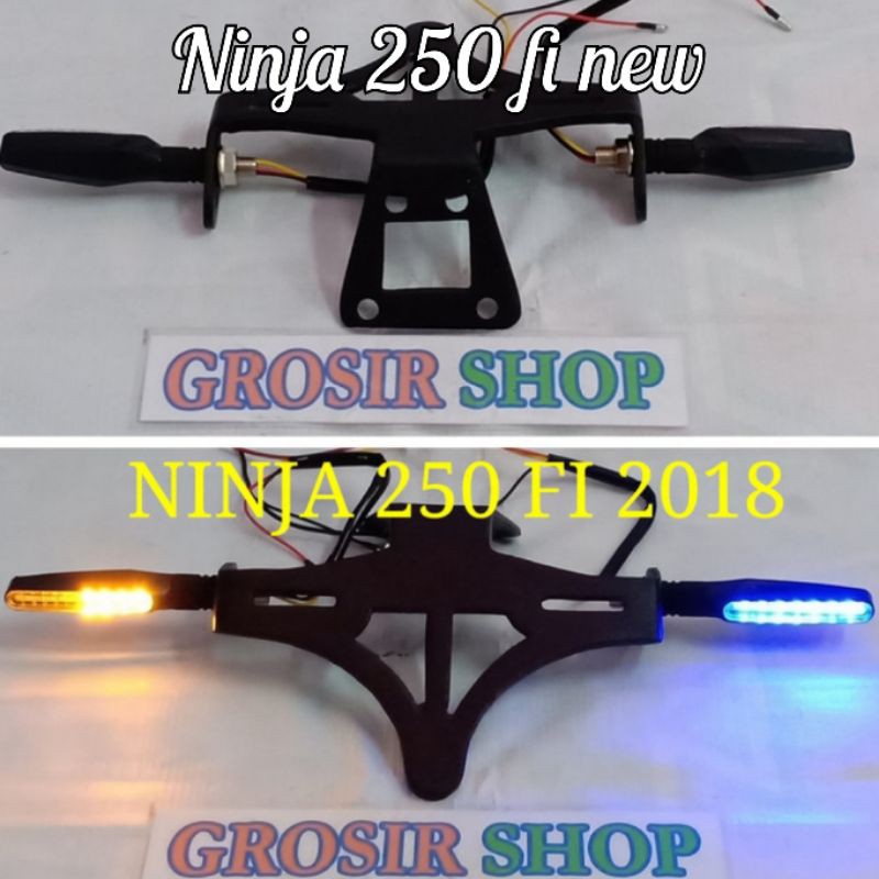 Paketan lampu sen led + Tail tidy Ninja 250 fi new , Ninja 250 fi old Z250 , New cbr 250rr / Dudukan