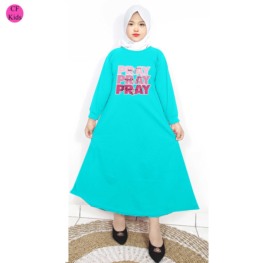 Gamis Anak Perempuan DTF Pray and Bless CF Kids