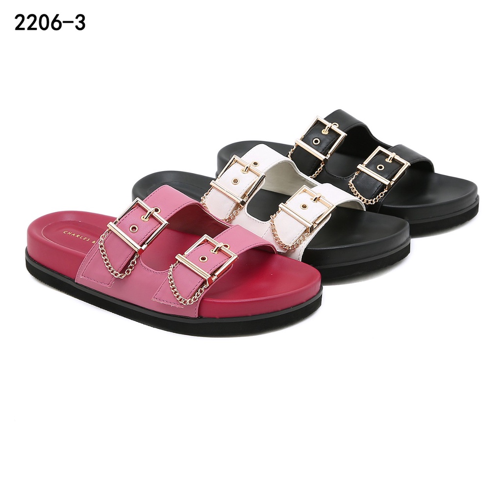 CK Buckled Slide Sandals 2206-3