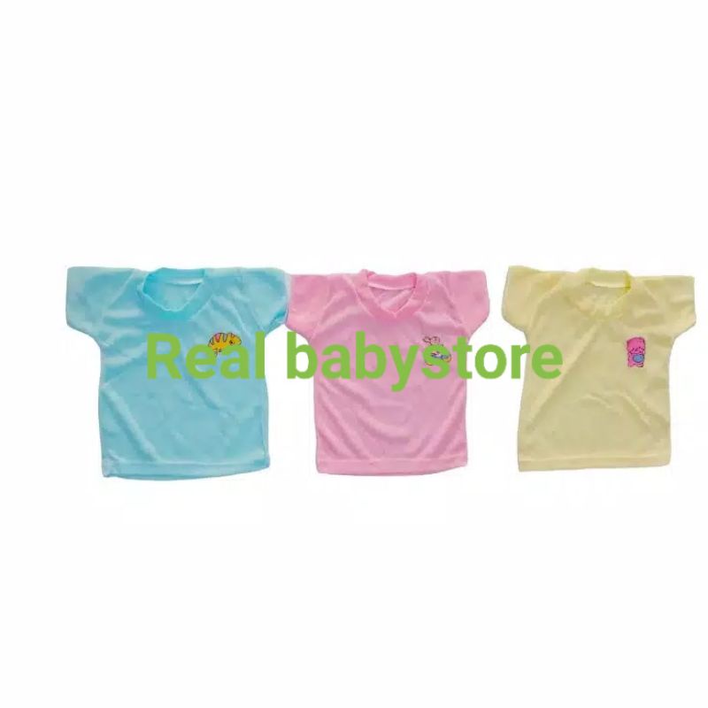 6 Pcs Kaos Sporot Oblong Gondil Bayi Lengan Pendek